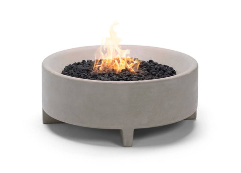 Rook Fire table - rounded concrete