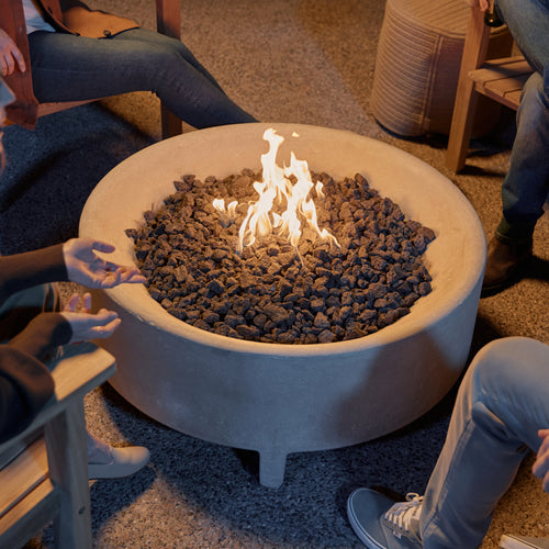 A studio photo of Rook Fire Table - Natural Gas Canyon