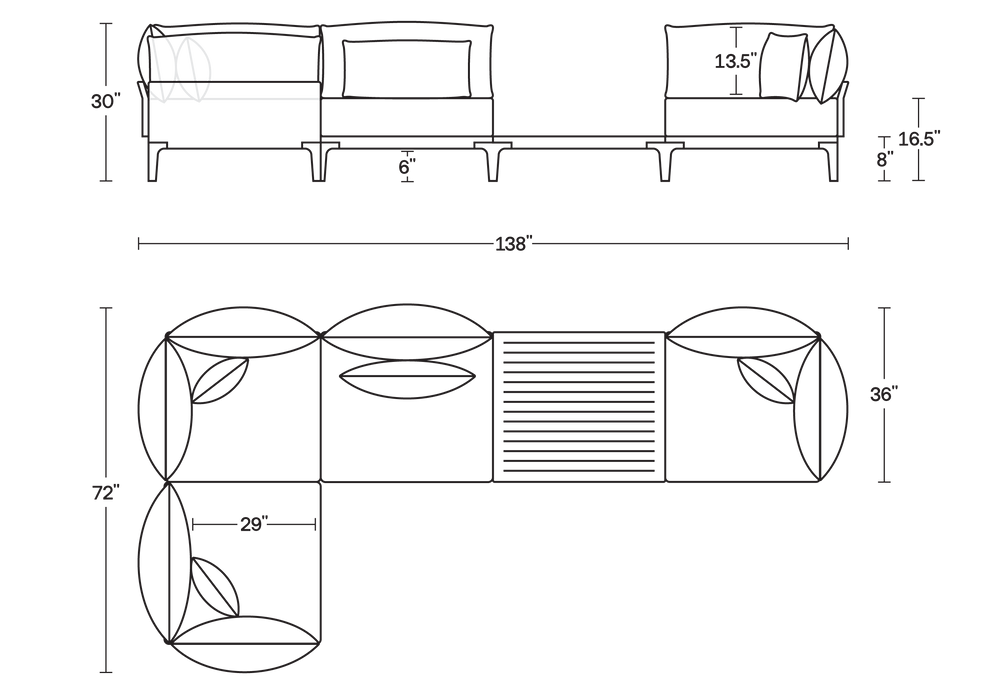 A product dimensions graphic
